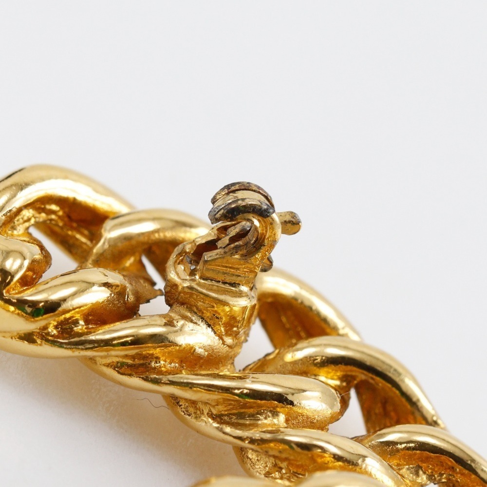 CHANEL Authentic Gold Logo Brooch - Picture 5 of 6